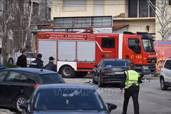 The fire in North Macedonia on March 16, 2025 claimed 59 lives and injures 155 others. (Photo: Xinhua/VNA)
