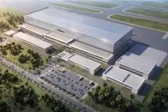 A perspective of the Maintenance, Repair and Overhaul (MRO) complex at Van Don International Airport in Quang Ninh province. (Photo: Sun Group)