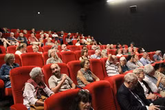 French audience at the documentary screening. (Photo published by VNA) 