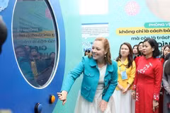 The campaign helps strengthen communication efforts to raise public awareness about HPV. (Photo: VietnamPlus)