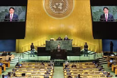 State President Luong Cuong delivers remarks at the High-level General Debate of the 80th session of the United Nations General Assembly. (Photo: VNA)