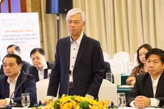 Vice Chairman of the HCM City People's Committee Vo Van Hoan speaks at the dialogue. (Photo: nhandan.vn)