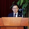 Deputy Director General of the Intellectual Property Office of Vietnam Lê Huy Anh speaks at the meeting. (Photo: VNA)