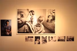 Swiss photographer Roland Schmid's photo exhibition on Vietnamese AO/dioxin takes place in Zurich, Switzerland. (Photo: VNA)