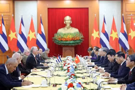 Party General Secretary To Lam holds talks with First Secretary of the Communist Party of Cuba Central Committee and President of Cuba Miguel Diaz-Canel Bermudez in Hanoi September 2, 2025. (Photo: VNA)