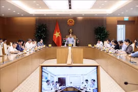Deputy Prime Minister Bui Thanh Son chairs a meeting of the national steering committee for ODA and concessional loans. (Photo: VNA)