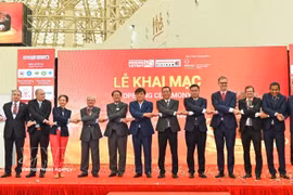 The opening ceremony of the Mining & Construction Vietnam 2026 exhibition. (Photo: VNA)