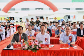 Delegates attend the groundbreaking ceremony for Phase 2 of the Greenworks Thai Binh project at Lien Ha Thai Industrial Park. (Photo: baodautu.vn)