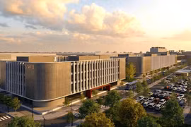 A perspective of the Viettel Military Industry and Telecoms Group's high-tech semiconductor chip manufacturing plant at Hoa Lac Hi-Tech Park. (Photo: Viettel)