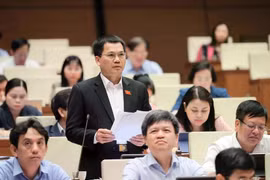 Deputies discuss draft laws presented to the National Assembly during its ongoing 9th session. (Photo: VNA)