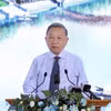 General Secretary of the Communist Party of Vietnam Central Committee and President To Lam speaks at the groundbreaking ceremony for a project to upgrade the Bac Hung Hai irrigation system. (Photo: VNA)