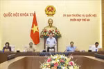 National Assembly Chairman Tran Thanh Man delivers the closing remarks at the 48th session of the NA Standing Committee. (Photo: VNA)