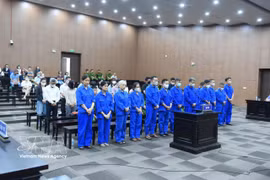 Defendants at the court (Photo: VNA)