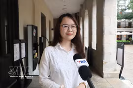 Nguyen Mai Khanh Chi, a student in the Faculty of Arts and Humanities at the University of Hong Kong (Photo: VNA)