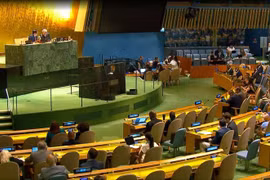 A plenary meeting of the United Nations General Assembly. (Photo: VNA)