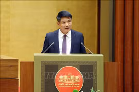 Prosecutor General of the Supreme People’s Procuracy Nguyen Huy Tien delivers a report on the operations of the Supreme People’s Procuracy during the 2021–2026 tenure on October 20. (Photo: VNA) 
