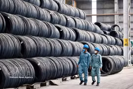 Hoa Phat Group set a new record in 2025 with a steel output of over 10 million tonnes, up 31% year-on-year. (Photo: VNA) 
