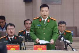Lieut. Col. Vu Thanh Tung, Deputy Director of the Ministry of Public Security's Police Department for Investigation of Corruption, Smuggling and Economic Crimes (C03) speaks at the event (Photo: VNA)