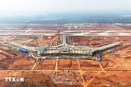 The construction site of Long Thanh International Airport (Photo: VNA)