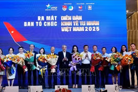 The organising board of the Vietnam Private Sector Forum 2025 (VPSF 2025) makes debut (Photo: VNA)