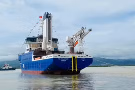 CSOV 9020, an offshore wind operations and maintenance service vessel built by Ha Long Shipbuilding Company Limited (Photo: VietnamPlus)