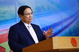 Prime Minister Pham Minh Chinh addresses the meeting (Photo: VNA)