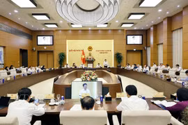 A view of the fifth session of the National Assembly Standing Committee on August 17 (Photo: VNA)