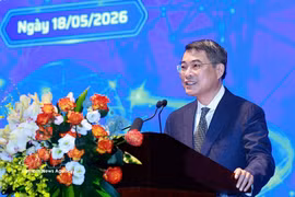 Prime Minister Le Minh Hung addresses a ceremony in Hanoi on May 18 marking Vietnam Science, Technology and Innovation Day (Photo: VNA)