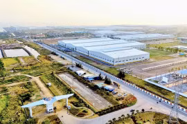 DEEP C Hai Phong Industrial Zone is envisioned as a model of an eco-industrial park and sustainable development in Vietnam. (Photo published by VNA)
