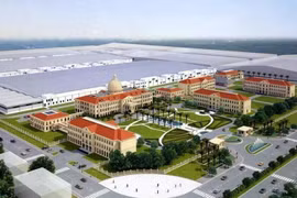 An overview of Texhong Hai Ha industrial park in Hai Ha district of Quang Ninh province. (Photo: VNA)