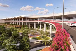 A graphic image of Terminal 2 of Phu Quoc International Airport (Source: VietnamPlus) 