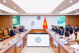The meeting between Minister of Finance Ngo Van Tuan and WB Country Director for Vietnam, Cambodia and Laos Mariam J. Sherman in Hanoi on July 28. (Photo courtesy of the Finance Ministry)