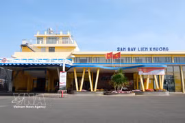 Lien Khuong International Airport in the central province of Lam Dong. (Photo: VNA)