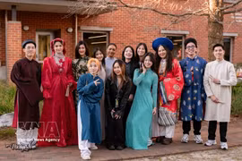 Vietnamese students at Curtin University in Western Australia (Photo published by VNA)