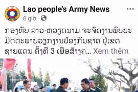 A story highlighting the great friendship, special solidarity, comprehensive cooperation and strategic cohesion between Laos and Vietnam is shared on the Lao People's Army Newspaper's Facebook page. (Photo published by VNA)