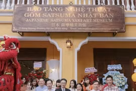 At the opening of the Japanese Satsuma Yaki Art Museum in Hoi An Ancient Town (Photo: Mori Takero)