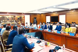 An over view of a meeting of the Steering Committee for Component 1 of the Enhancing Economic Governance Programme (EEGP) in Hanoi (Photo: mof.gov.vn.)