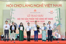 First winners of the 2026 Vietnam handicrafts competition (Photo: VNA)