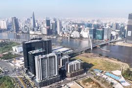 The core area of the International Financial Centre on the Thu Thiem Peninsula in Ho Chi Minh City. (Photo: VNA)
