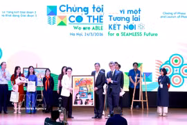 Delegates at the event to launch the third phase of the “We Are ABLE” project in Hanoi on March 24 (Photo: VNA)