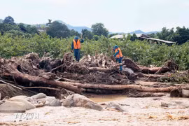 Search for missing persons in Son La province (Photo: VNA)
