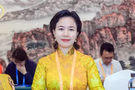 Professor and Doctor Phan Thi Tra My, Chairwoman of the Association of Vietnamese Enterprises in China (Photo published by VNA)
