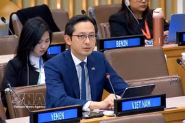 Ambassador Do Hung Viet, Permanent Representative of Vietnam to the UN, speaks at the general debate of the Third Committee of the 81st session of the UN General Assembly in New York on October 6, 2026. (Photo: VNA)