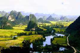 Ngoc Con Valley in Dinh Phong commune, Cao Bang province (Photo: VNA)