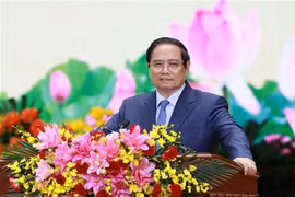 PM Pham Minh Chinh speaks at the 4th Party Congress of Petrovietnam for the 2025-2030 tenure. (Photo: VNA)