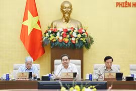 National Assembly Chairman Tran Thanh Man speaks at the second phase of the NA Standing Committee's fourth session. (Photo: VNA)