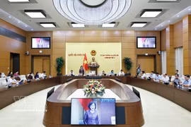 NA Vice Chairwoman Nguyen Thi Hong speaks at the session on July 14. (Photo: VNA)