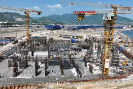 A new urban project is under construction in Nam Nha Trang ward, Khanh Hoa province. (Photo: VNA)