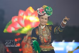 An art performance at the event (Photo: VNA)