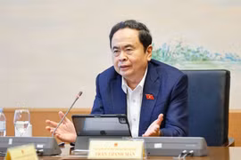 National Assembly Chairman Tran Thanh Man addresses the discussion (Photo: VNA)